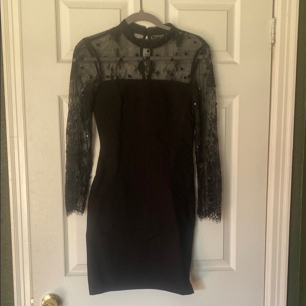 Elegant Black Lace Dress